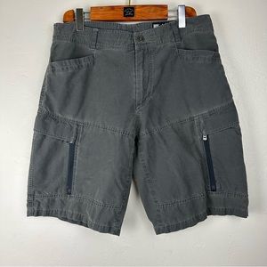 Kuhl Utility Shorts Men’s 36  Gray Outdoor Hiking Workwear Pockets